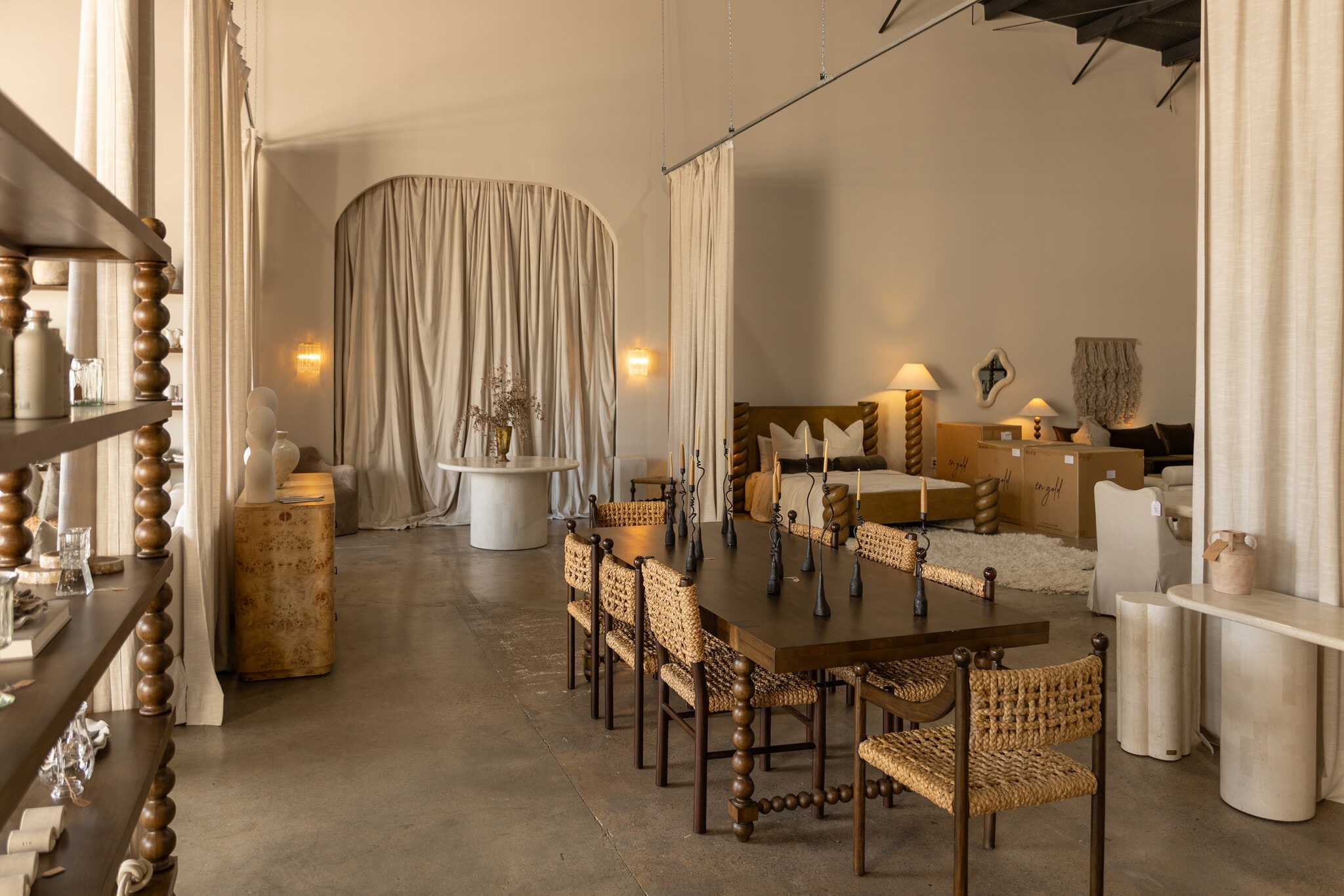 Salon interior build-out